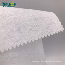 China wholesale eco-friendly polyester viscose chemical bond non woven fabric cut away sew-in interlining for garment